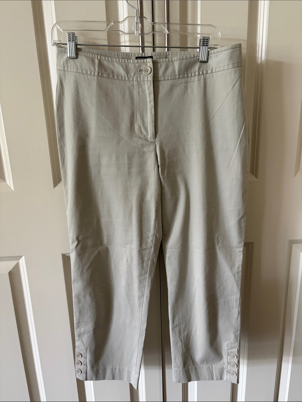 Talbots "The Perfect Skimmer" Cropped Pants Khaki 4